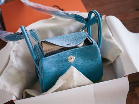 hermes mini lindy blue jean